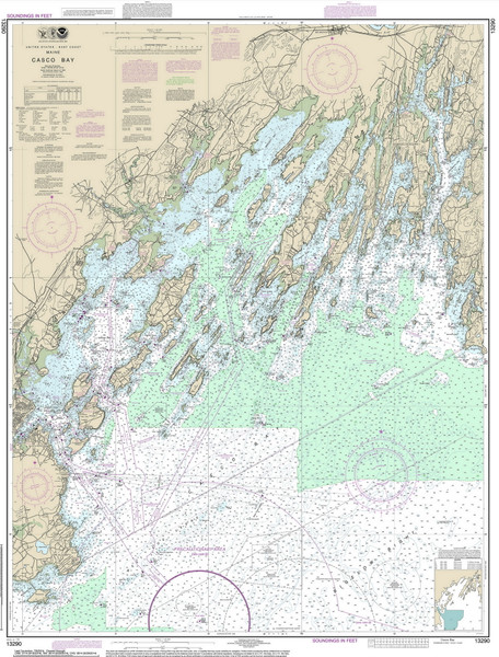 Casco Bay 2014 Old Map Nautical Chart AC Harbors 2 315 - Maine