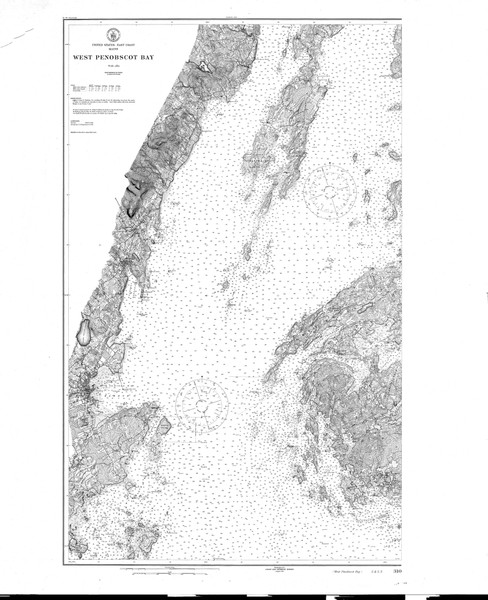 West Penobscot Bay 1914 - Old Map Nautical Chart AC Harbors 3 310 - Maine