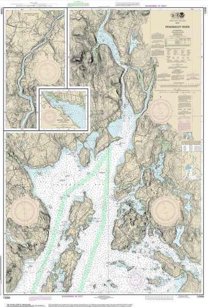 Penobscot River 2014 - Old Map Nautical Chart AC Harbors 3 311 - Maine Penobscot River 2014 - Old Map Nautical Chart AC Harbors 3 311 - Maine