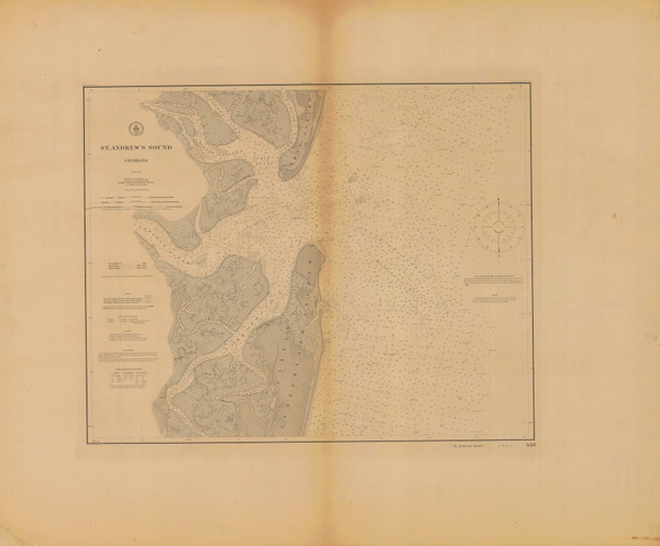 St. Andrews Sound 1875 - Old Map Nautical Chart AC Harbors 448 - Georgia