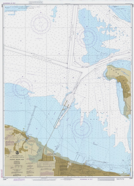 Sandy Hook Bay 1984 - Old Map Nautical Chart AC Harbors 12330 - New Jersey