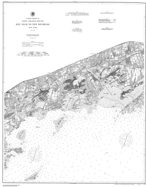 Rye Neck to New Rochelle 1896 B - Old Map Nautical Chart AC Harbors 271 - New York