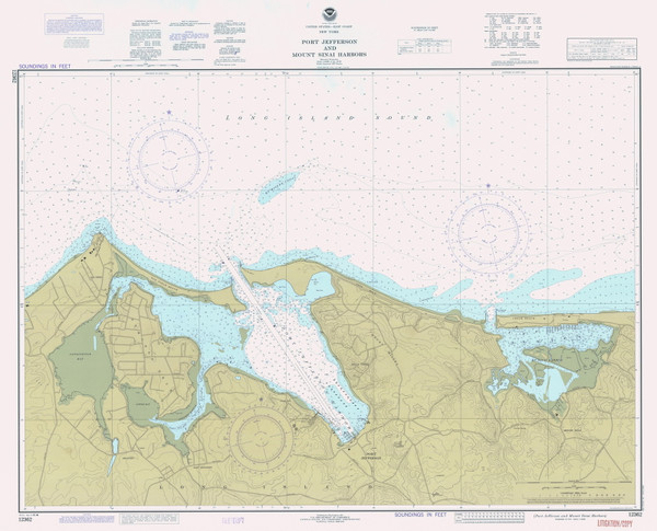 Port Jefferson 1984 - Old Map Nautical Chart AC Harbors 12362 - New York