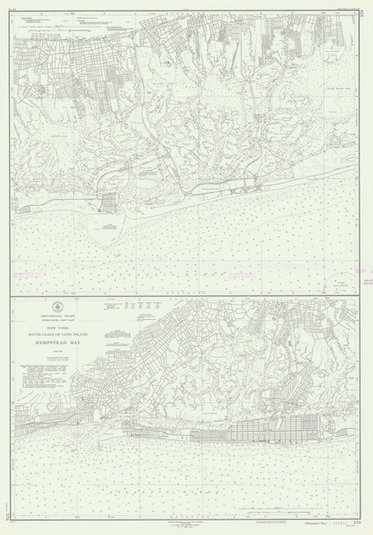 Hempstead Bay 1952 - Old Map Nautical Chart AC Harbors 579 - New York