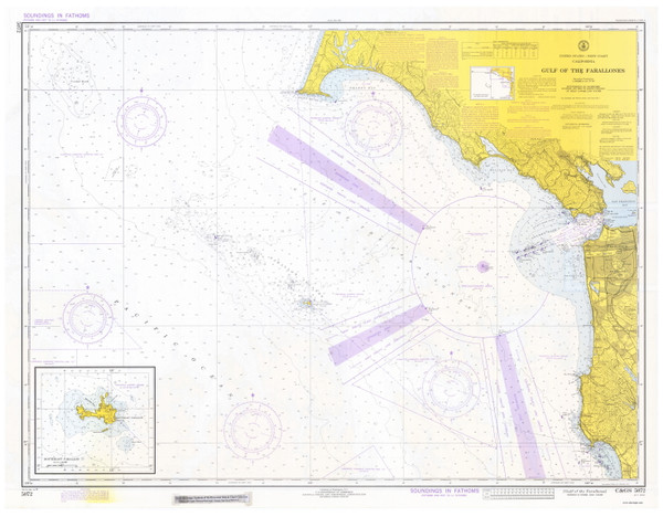 Gulf of the Farallones 1974 Nautical Map Reprint 5702 California - Big Area Post 1917 Gulf of the Farallones 1974 Nautical Map Reprint 5702 California - Big Area Post 1917