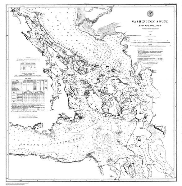 Washington Sound 1881 B - Old Map Nautical Chart PC Harbors 654 - Washington Washington Sound 1881 B - Old Map Nautical Chart PC Harbors 654 - Washington