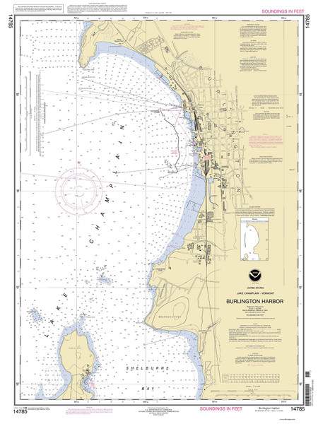 Burlington Harbor - 2004 Nautical Chart
