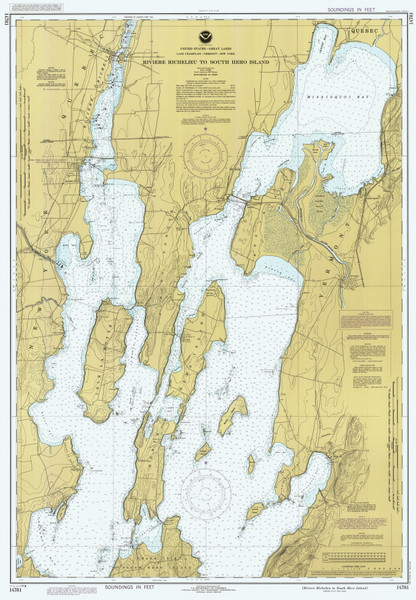 Lake Champlain, Sheet 1 - 1985 Nautical Chart