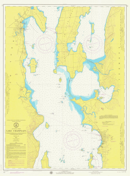 Lake Champlain, Sheet 2 - 1974 Nautical Chart