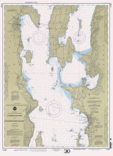 Lake Champlain, Sheet 2 - 2000 Nautical Chart