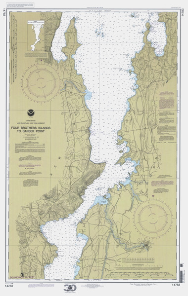 Lake Champlain, Sheet 3 - 2000 Nautical Chart
