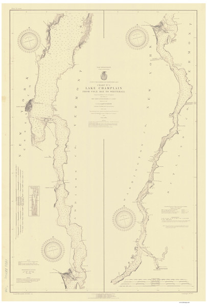Lake Champlain, Sheet 4 - 1920 Nautical Chart
