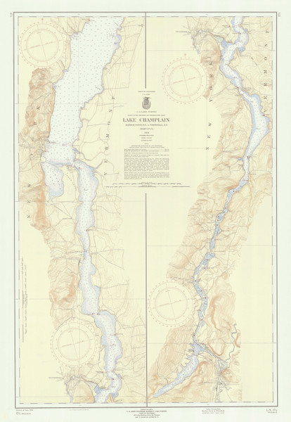 Lake Champlain, Sheet 4 - 1959 Nautical Chart
