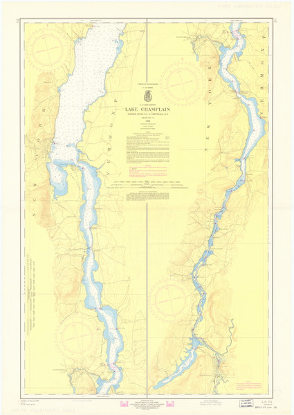 Lake Champlain, Sheet 4 - 1968a Nautical Chart