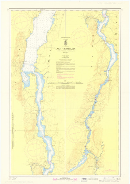 Lake Champlain, Sheet 4 - 1968b Nautical Chart