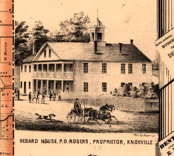 Hebard House, P.D. Rogers Prop. - Knox Co., Illinois 1861 Old Town Map Custom Print - Knox Co. Hebard House, P.D. Rogers Prop. - Knox Co., Illinois 1861 Old Town Map Custom Print - Knox Co.