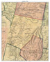 Poultney, Vermont 1854 Old Town Map Custom Print - Rutland Co.