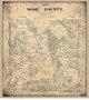 Wise County Texas 1895 - Old Map Reprint