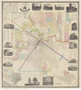 Houston 1869 Wood - Old Map Reprint -  Texas Cities