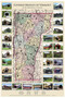 Vermont Covered Bridges - 2014 - Vermont - Old Map Reprint VT Specials