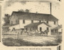Woolen Mills, Dovertown, Huntington, Indiana 1866 Old Town Map Custom Print - Huntington Co.