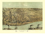 Alton, Illinois 1867 Bird's Eye View