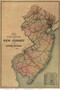 New Jersey 1887 Van Cleef - Old State Map Reprint