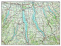 Large Finger Lakes 1978 - Custom USGS Old Topo Map - New York - Finger Lakes