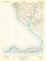 Weeks Bay, Alabama 1943 (1950) USGS Old Topo Map Reprint 15x15 AL Quad 305731