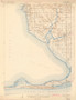 Weeks Bay, Alabama 1943 (1943) USGS Old Topo Map Reprint 15x15 AL Quad 464549