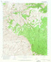 Big Lue Mountains, Arizona 1962 (1971) USGS Old Topo Map Reprint 15x15 AZ Quad 314370