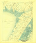 Dennisville, New Jersey 1894 (1922) USGS Old Topo Map 15x15 NJ Quad