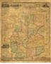 Clarion County Pennsylvania 1865 Color - Old Map Reprint