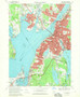 Fall River, Massachusetts 1967 (1970) USGS Old Topo Map Reprint 7x7 MA Quad 350133