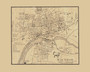 Waltham Village Massachusetts 1856 Old Town Map Custom Print - Middlesex Co.