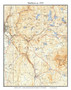 Marlboro 1935 - Custom USGS Old Topo Map - New Hampshire Cheshire Co. Towns