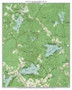 Wash Pond, Angle Pond, and Phillips Pond 1981 - Custom USGS Old Topo Map - New Hampshire - South East