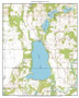 Cedar Lake 1974 - Custom USGS Old Topo Map - Wisconsin 5