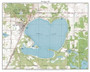 Shell Lake 1982 - Custom USGS Old Topo Map - Wisconsin 5