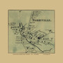 Terryville - Plymouth Connecticut 1859 Old Town Map Custom Print - Litchfield Co.