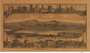 Towana, Pennsylvania 1880 Bird's Eye View - Old Map Reprint