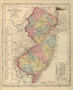 New Jersey 1859 Mitchell - Old State Map Reprint