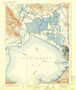 Mare Island, California 1916 (1942) USGS Old Topo Map 15x15 Quad