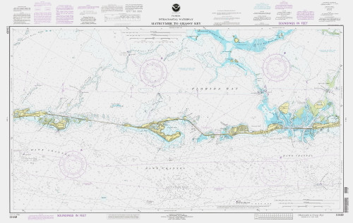 Matecumbe Key to Grassy Key 1993 - Old Map Nautical Chart AC Harbors ...