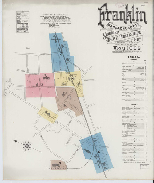 Franklin 1889 Fire Insurance Index Old Map Reprint Franklin 03732 002 1889 0001 Web 
