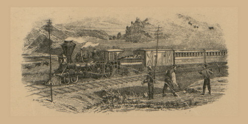 Railroad Scene, Dakota Co. Minnesota 1874 Old Town Map Custom Print ...