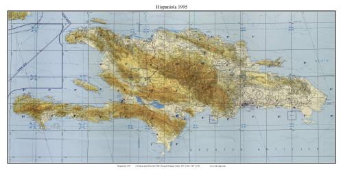 Hispaniola 1995 - West Indies Custom Pilotage Chart - 22 North America ...