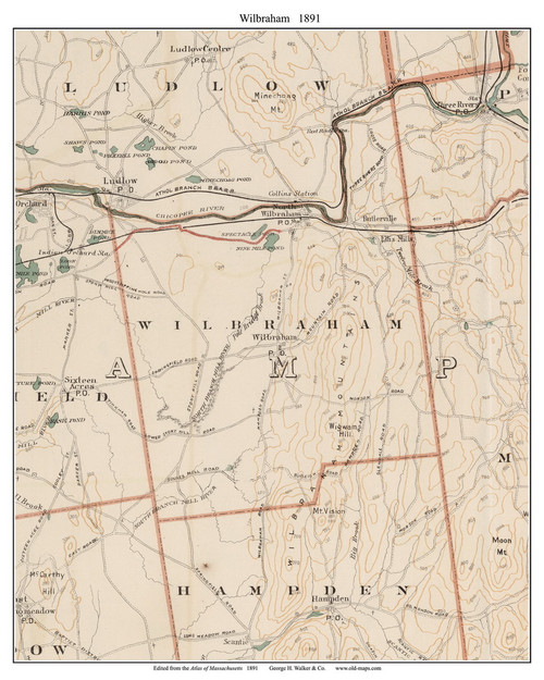 Wilbraham 1891 Old Town Map Reprint Hampden Co 1891 Atlas Of Wilbraham 1891 Web 