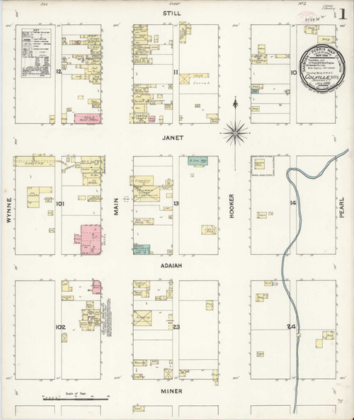 Colville Washington 1891 - Fire Insurance Index - Old Map Reprint - OLD ...