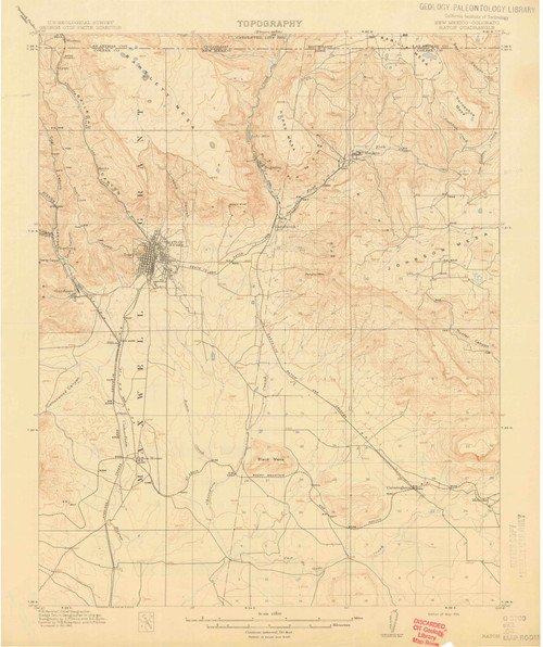 Raton, New Mexico 1914 (1914) USGS Old Topo Map Reprint 15x15 CO Quad ...